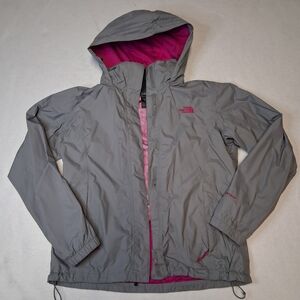 The North Face Women's Gray Shell Jacket with Pink Lining